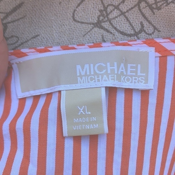 Michael Michael Kors Poppy Striped Bell Sleeve Top - Picture 15 of 15